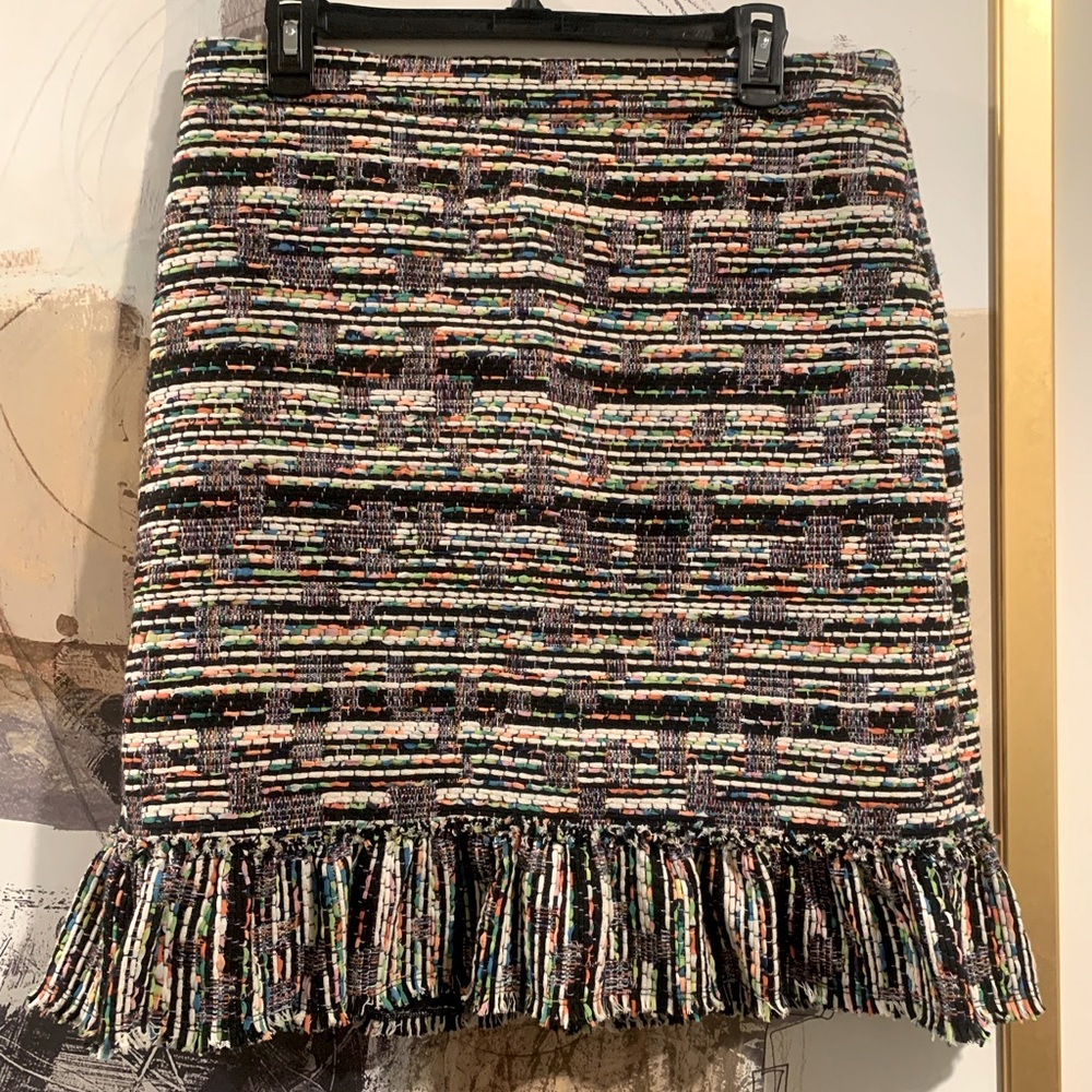 Ann Taylor multi color midi skirt size 10